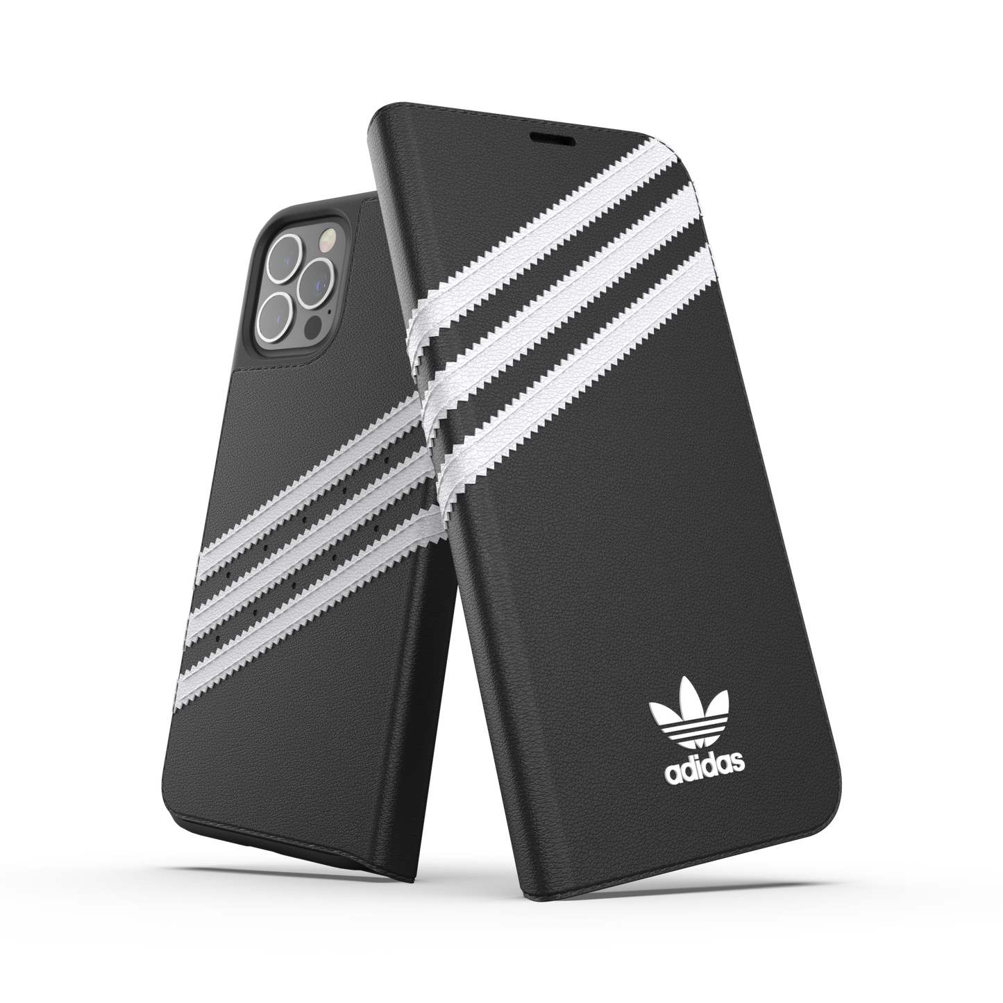 adidas Originals 3-Stripe Booklet Case for iPhone 12 / 12 Pro - Black