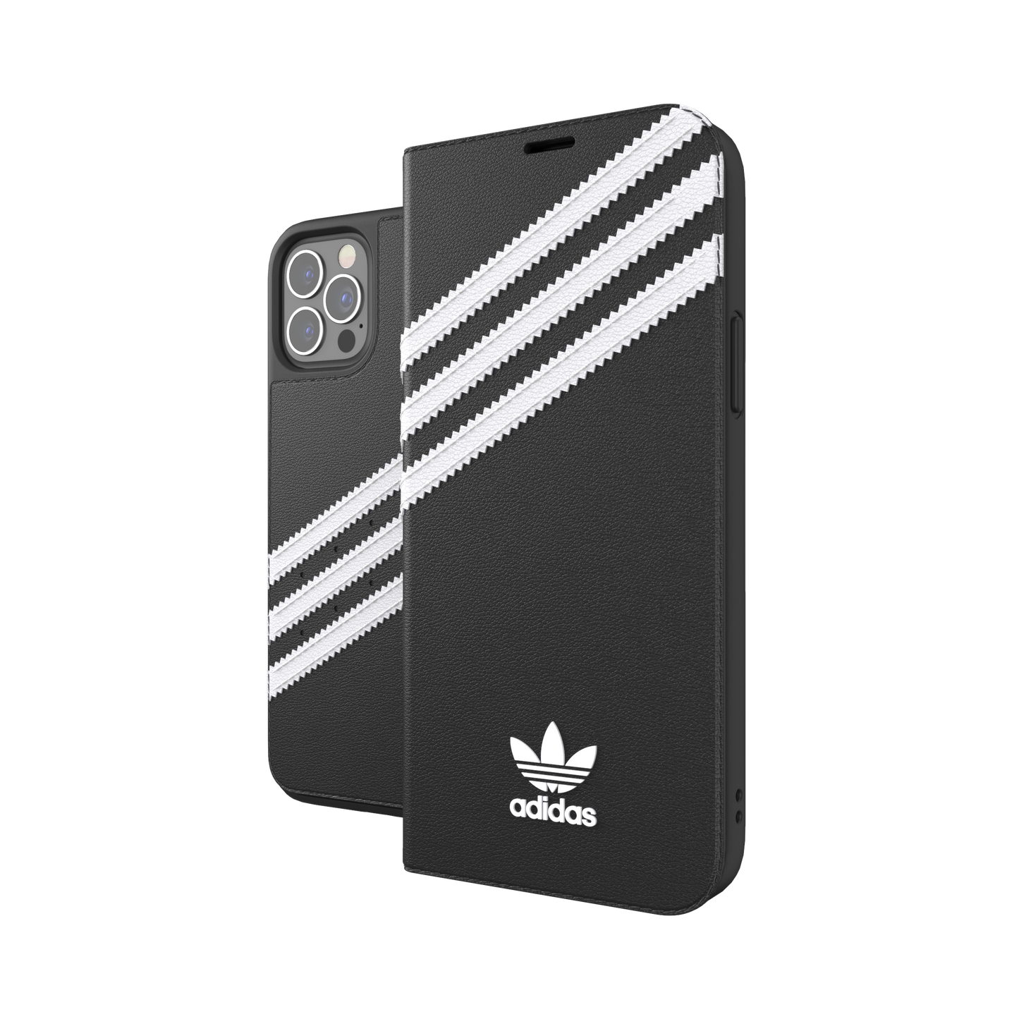 adidas Originals 3-Stripe Booklet Case for iPhone 12 / 12 Pro - Black