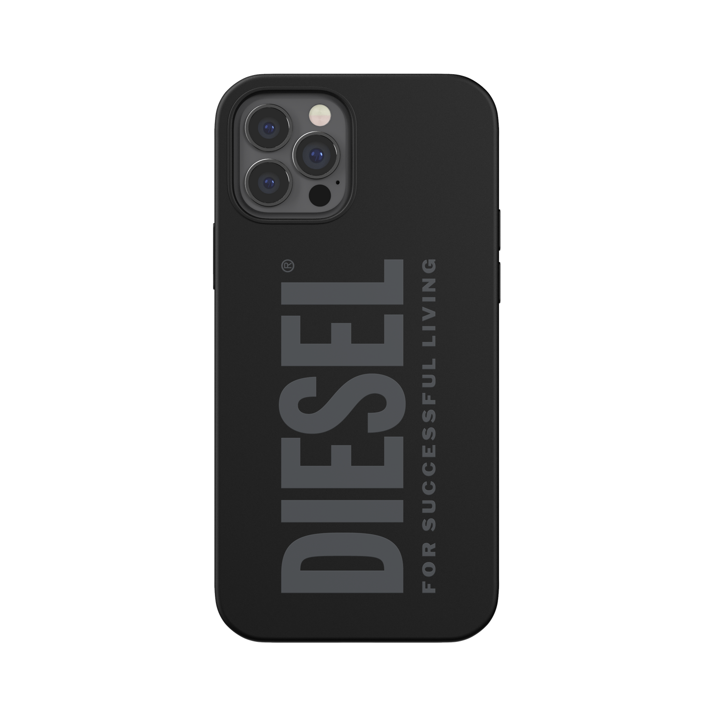 Diesel Silicone Case For iPhone 12 / 12 Pro - Black