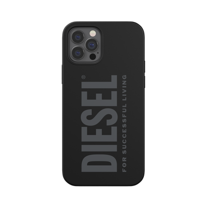 Diesel Silicone Case For iPhone 12 / 12 Pro - Black