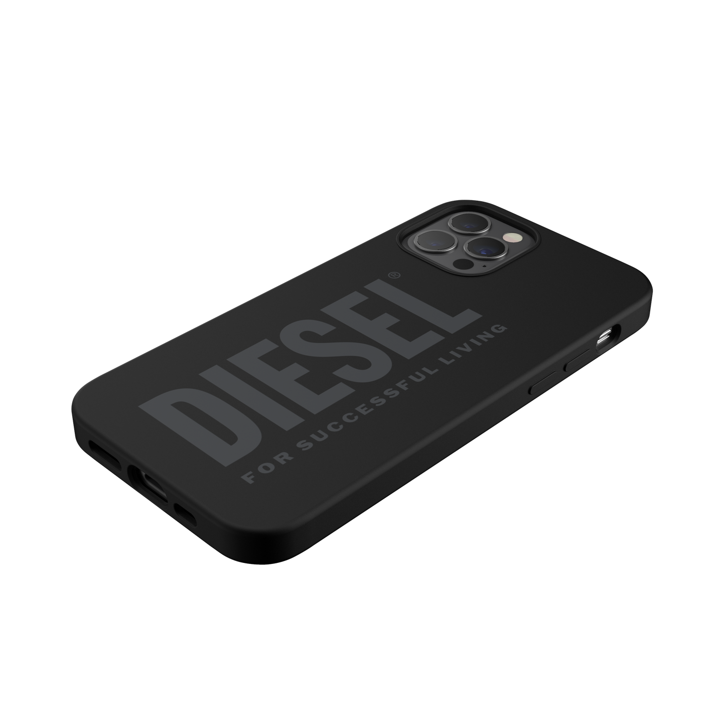 Diesel Silicone Case For iPhone 12 / 12 Pro - Black