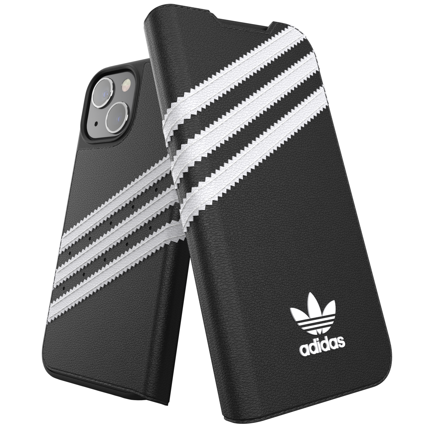 adidas Originals 3-Stripe Booklet Case for iPhone 13 - Black