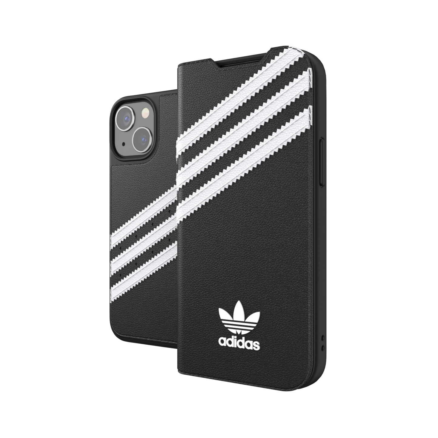 adidas Originals 3-Stripe Booklet Case for iPhone 13 - Black