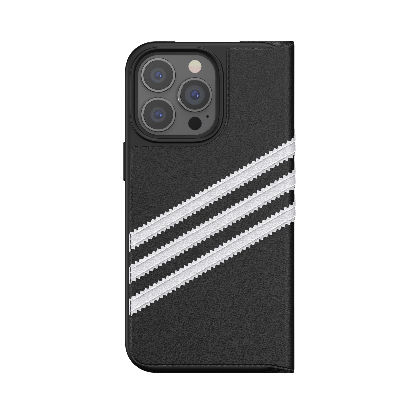 adidas Originals 3-Stripe Booklet Case for iPhone 13 Pro - Black