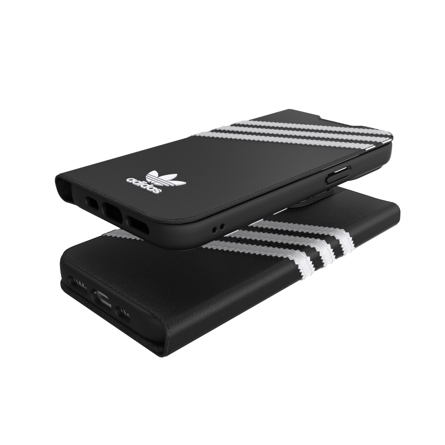 adidas Originals 3-Stripe Booklet Case for iPhone 13 Pro - Black