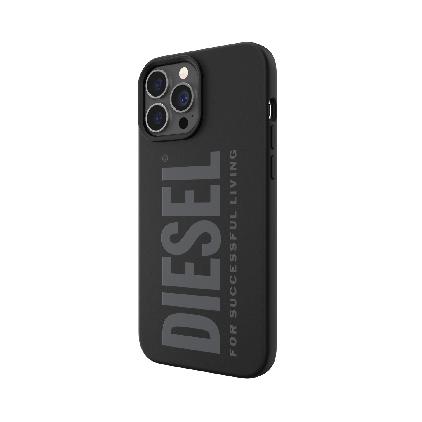 Diesel Silicone Case For iPhone 12/13 Pro Max - Black