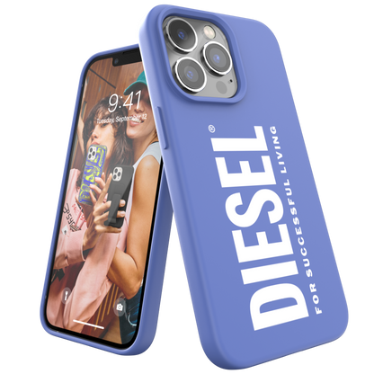 Diesel Silicone Case for iPhone 13 Pro - Blue