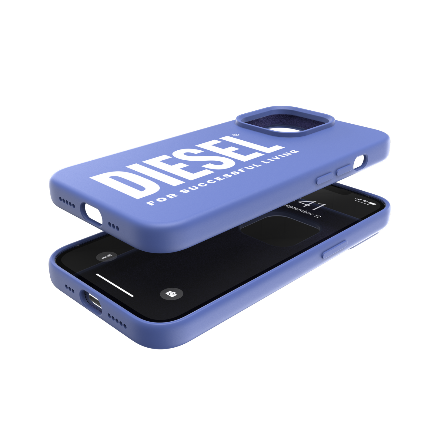 Diesel Silicone Case for iPhone 13 Pro - Blue