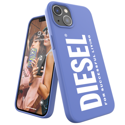 Diesel Silicone Case For iPhone 13 - Blue