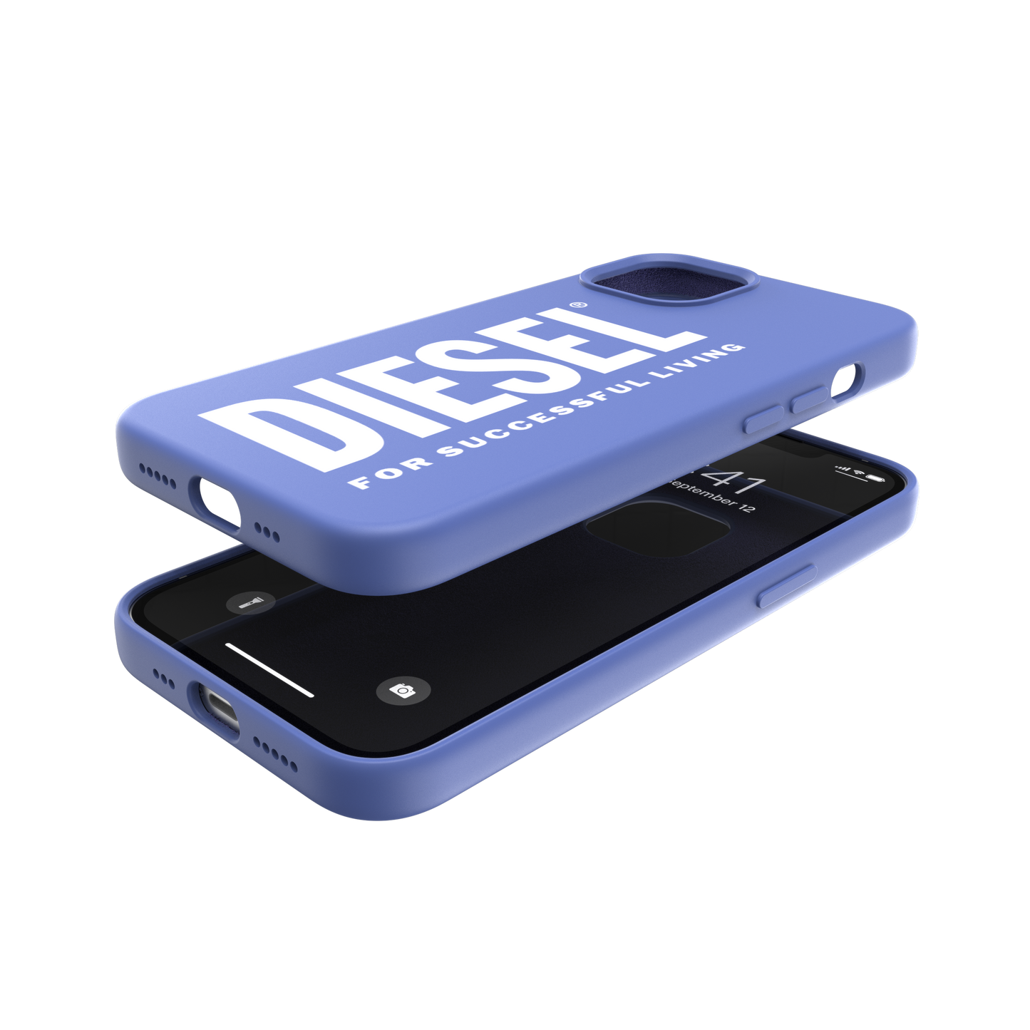 Diesel Silicone Case For iPhone 13 - Blue