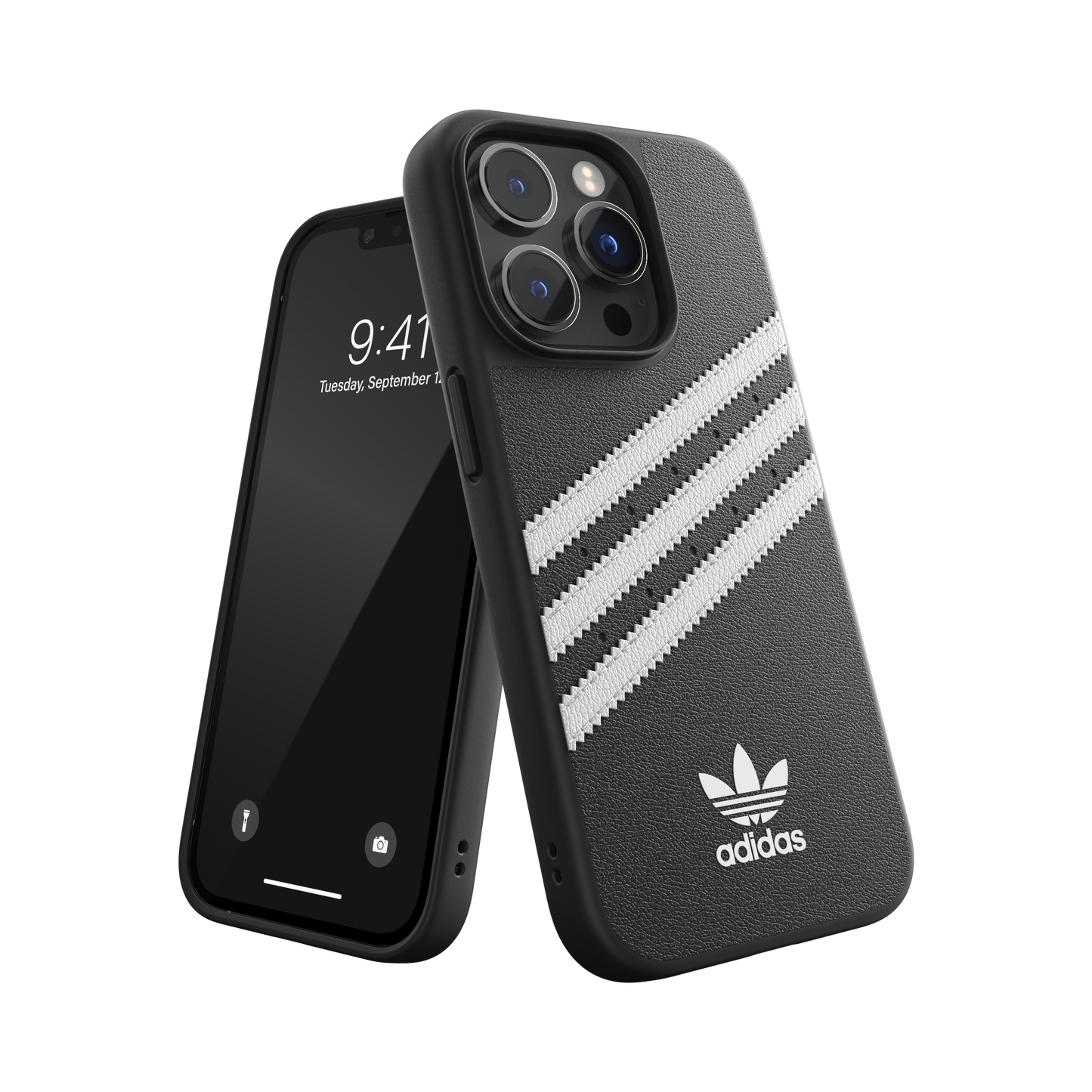 adidas Originals 3-Stripe Case for iPhone 14 Pro  - Black