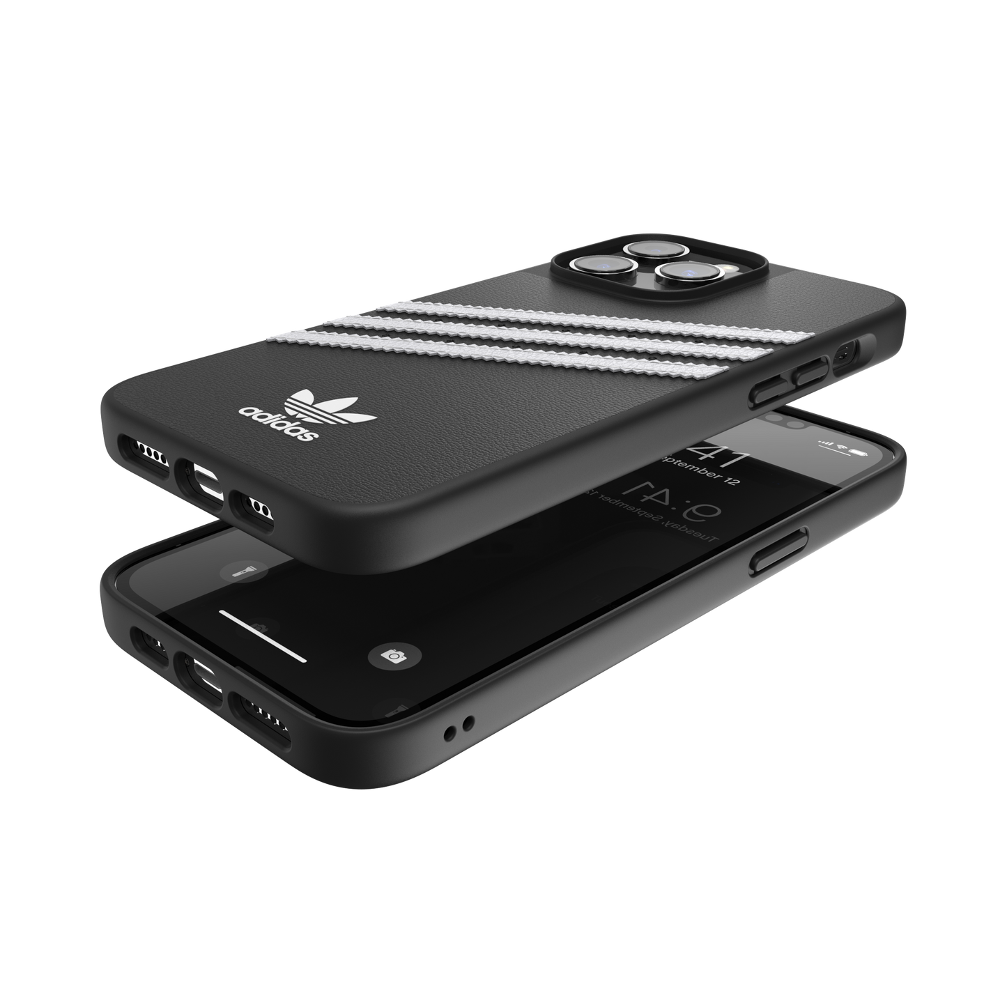 adidas Originals 3-Stripe Case for iPhone 14 Pro Max - Black