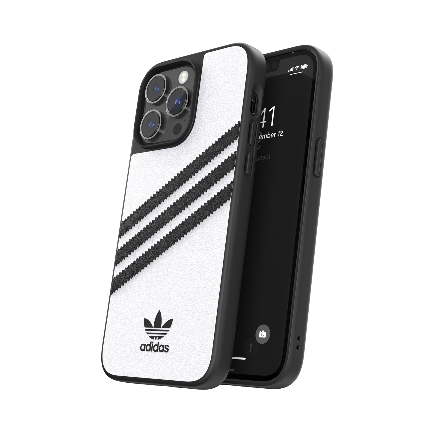 adidas Originals 3-Stripe Case for iPhone 14 Pro Max - White