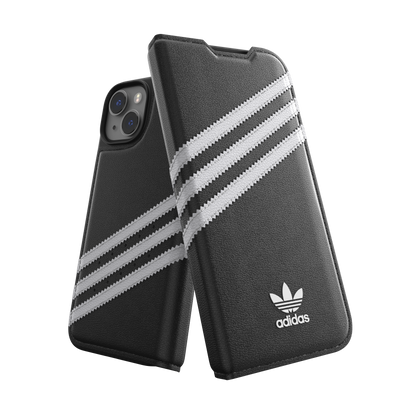 adidas Originals 3-Stripe Booklet Case for iPhone 13 / 14  - Black