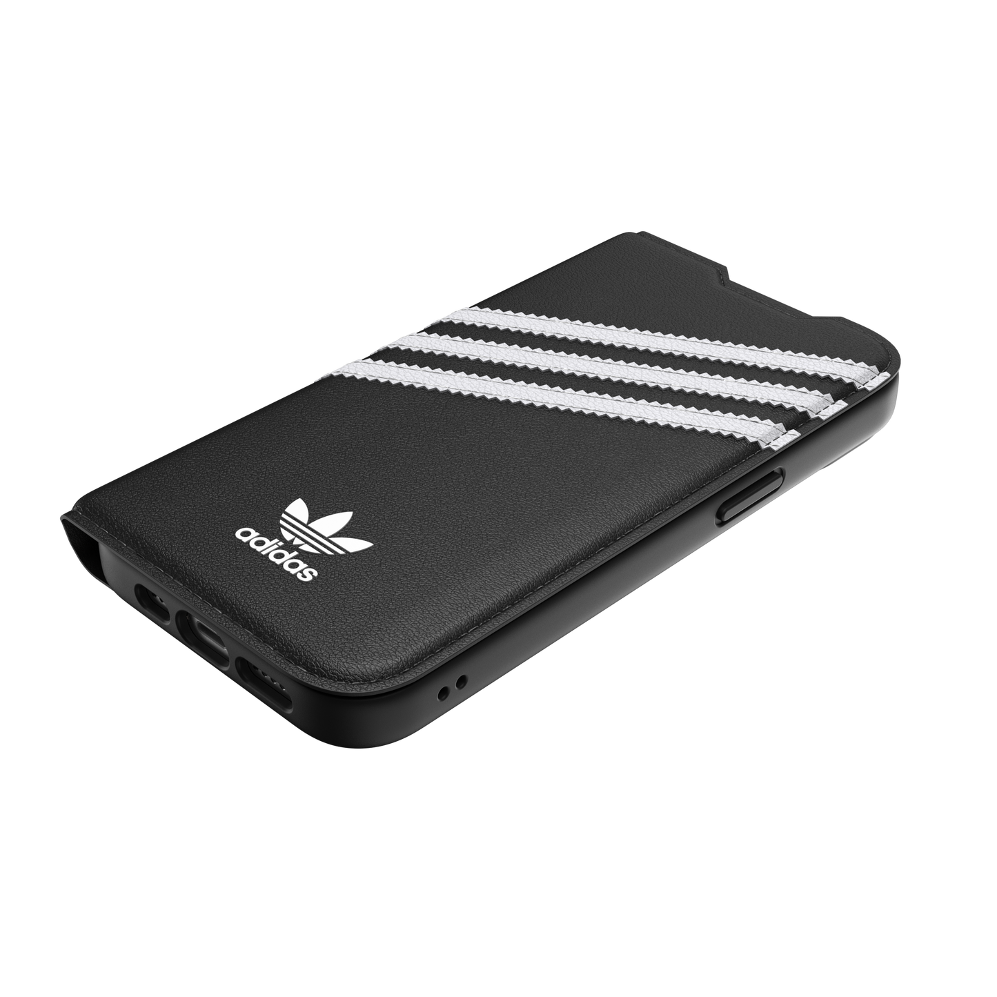 adidas Originals 3-Stripe Booklet Case for iPhone 13 / 14  - Black