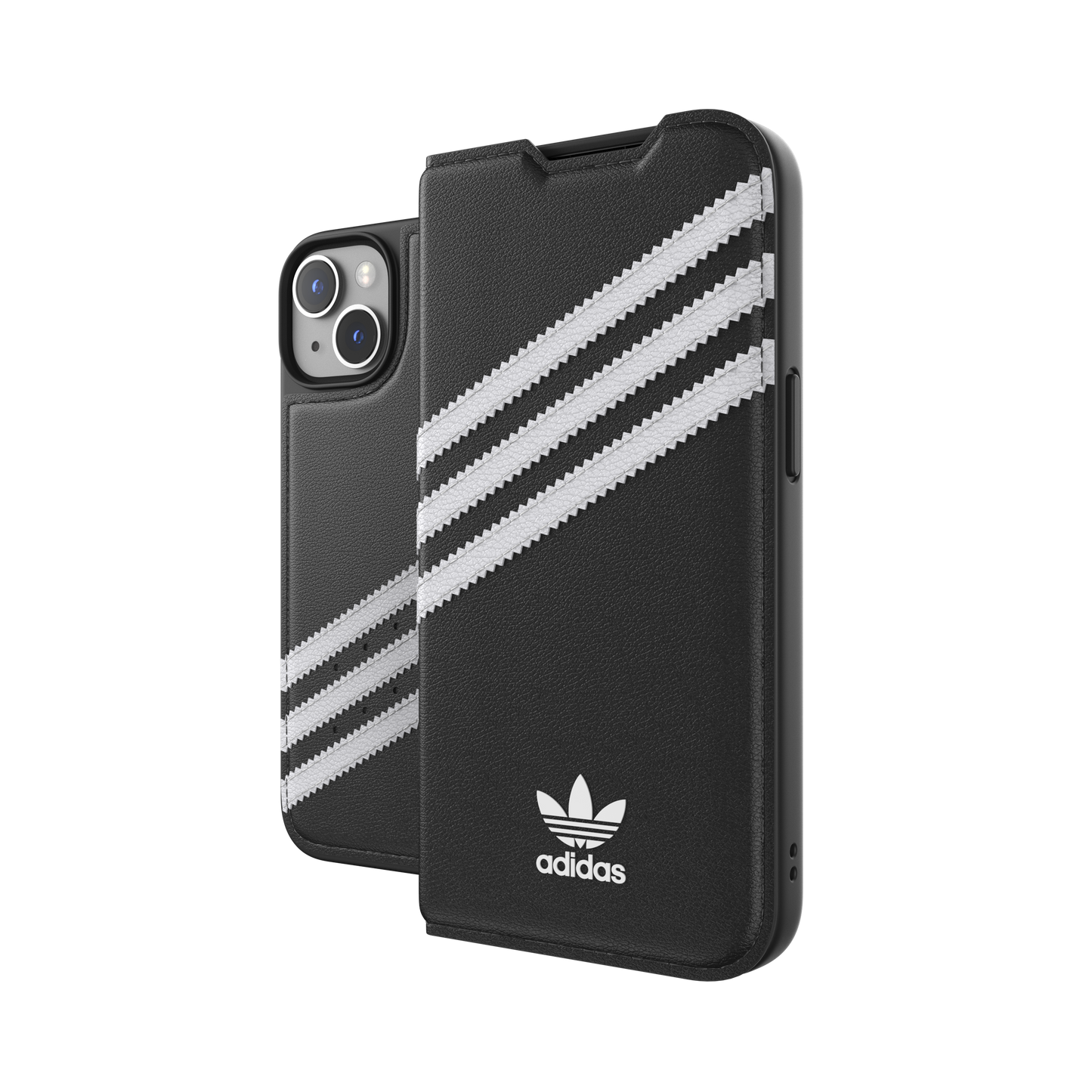 adidas Originals 3-Stripe Booklet Case for iPhone 13 / 14  - Black