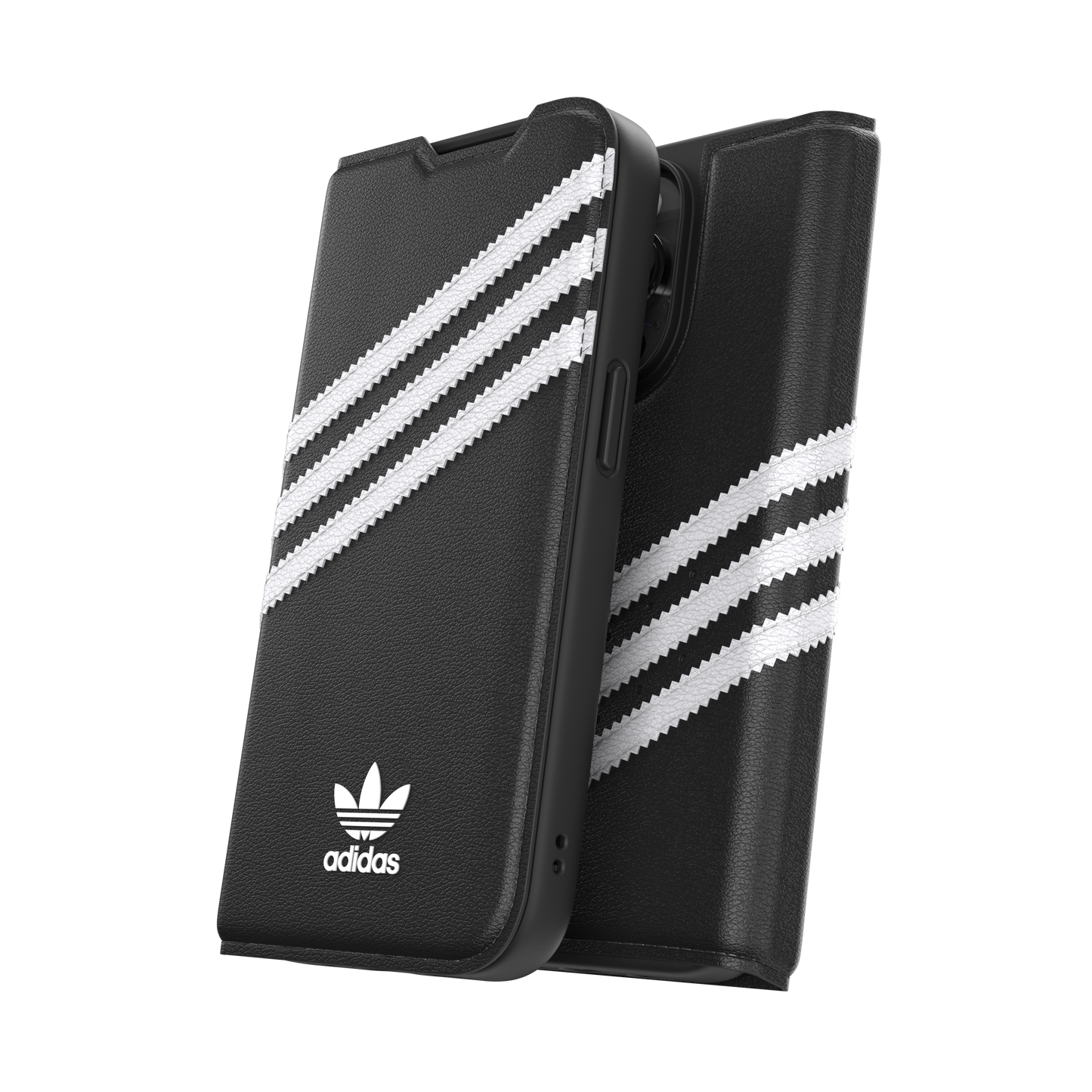 adidas Originals 3-Stripe Booklet Case for iPhone 14 Pro  - Black