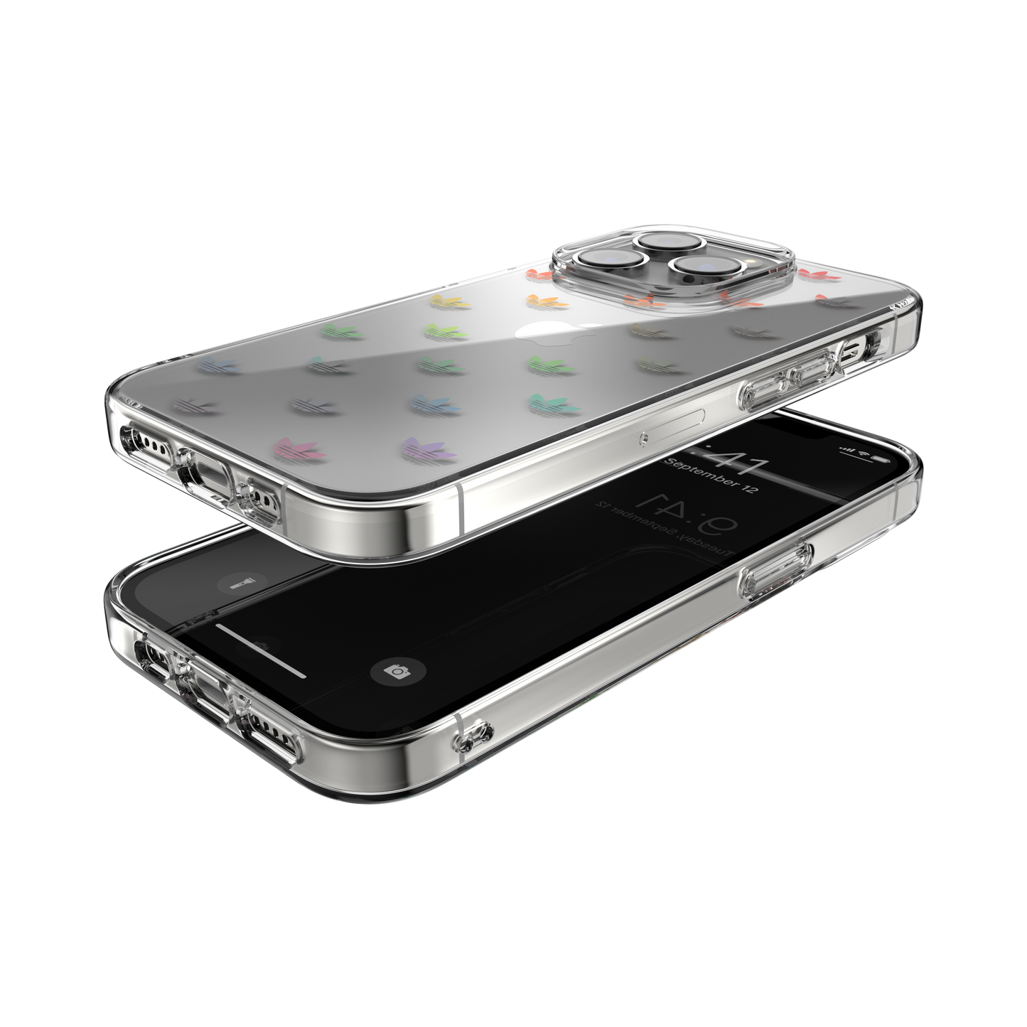 adidas Originals Snap Case for iPhone 14 Pro - Clear / Holographic