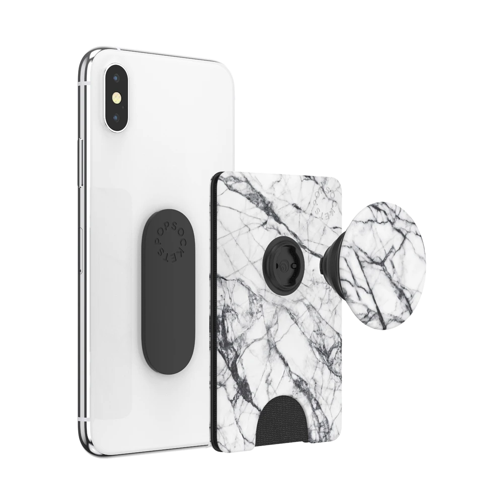 PopWallet+ Dove White Marble